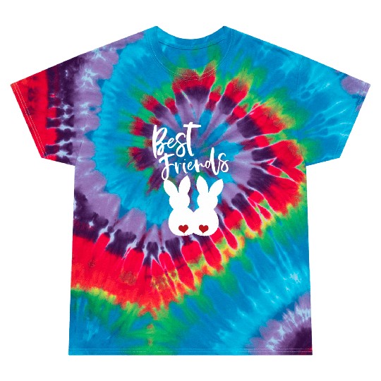 Best Friends BFF Easter Bunnies Love Couple Tie Dye T Shirts