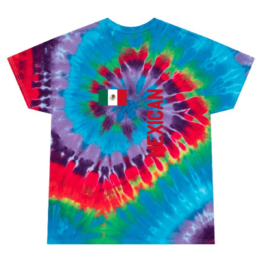 Mexican Flag And Mexico Roots Tie Dye T Shirts