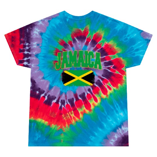 Jamaica Flag National Country Caribbean Vacation Tie Dye T Shirts