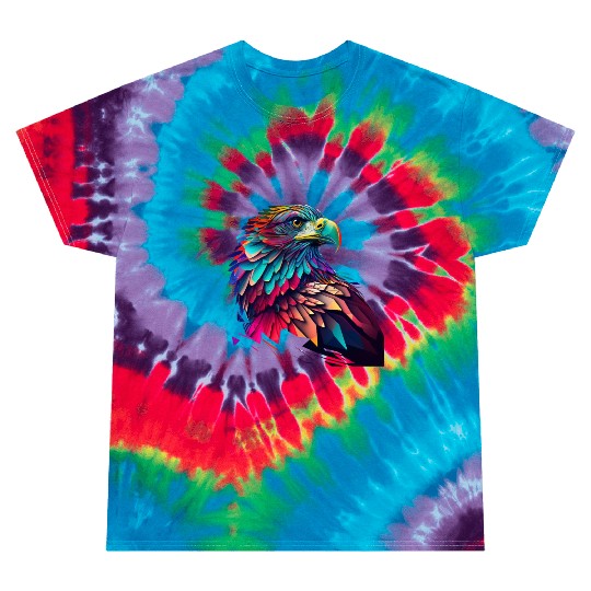 psychedelic eagle Tie Dye T Shirts