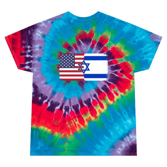 Israel Usa Flag Tie Dye T Shirts