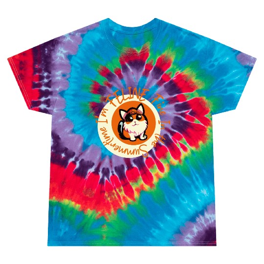 I'm FELINE Fine | Cat Lover Summer Animal Party Tie Dye T Shirts