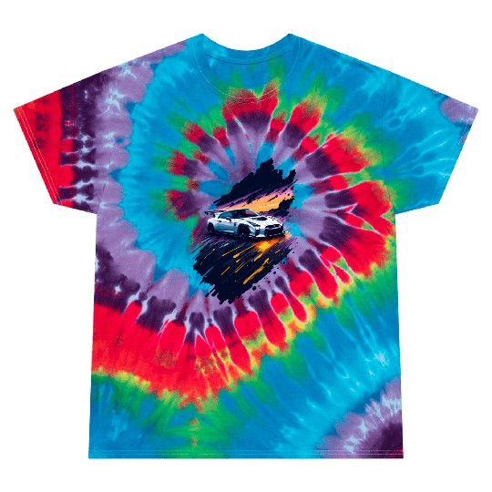 Sports car illustration Tie Dye T Shirts