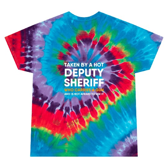 Deputy Sheriff Girlfriend Boyfriend Wife Husband F Tie Dye T Shirts