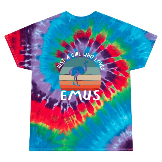 Girl Lover Emu Women Love Saying Fan Tie Dye T Shirts