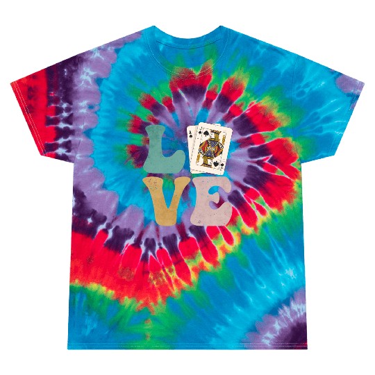 Blackjack Gambling Cards Tie Dye T Shirts