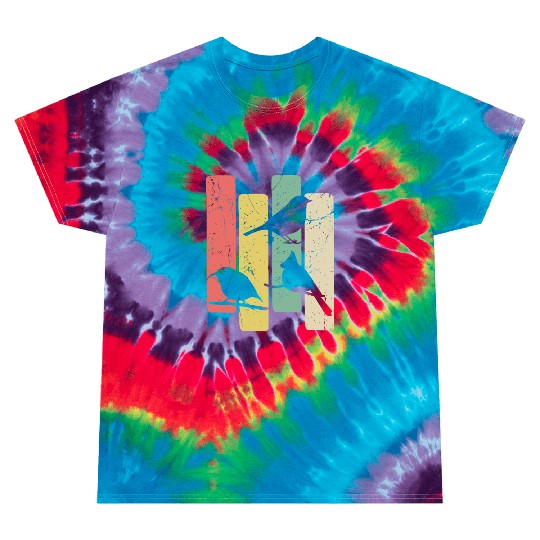 Birds Art Budgie Heron Sparrow Robin Hummingbird Tie Dye T Shirts