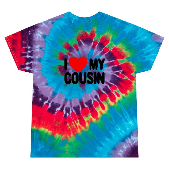 I Love My Cousin Red Heart Redneck Love My Cousin Tie Dye T Shirts