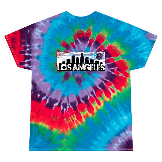 Los Angeles Cityscape Street Wear Tie Dye T Shirts