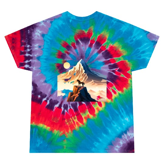 Horse running to mountain Tie Dye T Shirts