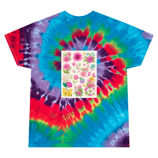 Buttercup and Marigold Spring Flowers Tie Dye T Shirts