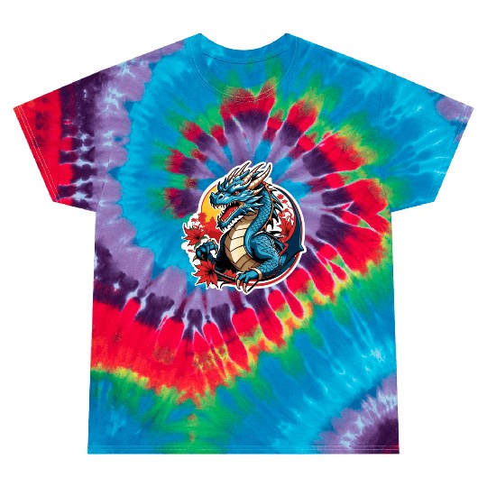 BLUE DRAGON ANGRY Tie Dye T Shirts