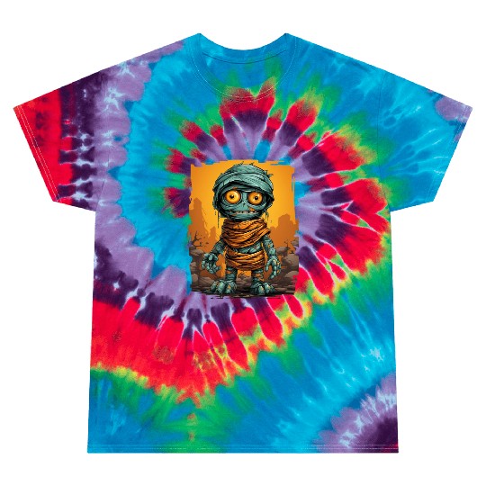 Halloween Spooky Cartoon Mummy Tie Dye T Shirts