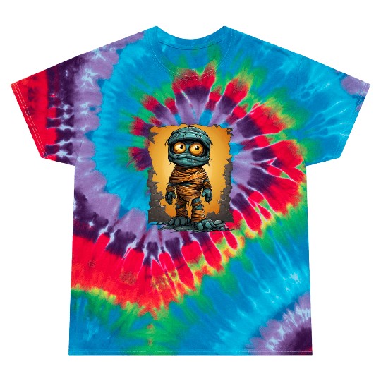 Halloween Spooky Cartoon Mummy Tie Dye T Shirts