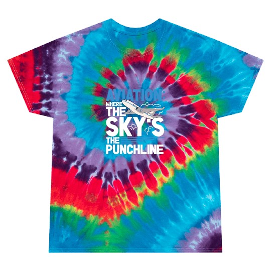 Pilot Aviation Airplane Airline Future Pilots Tie Dye T Shirts