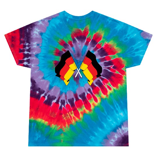 Two flags Germany Tie Dye T Shirts