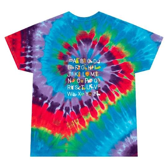 Kindergarten teacher funny Alphabet Tie Dye T Shirts