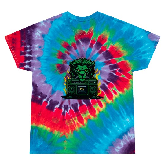 Lion-human character with emerald green fur. Tie Dye T Shirts
