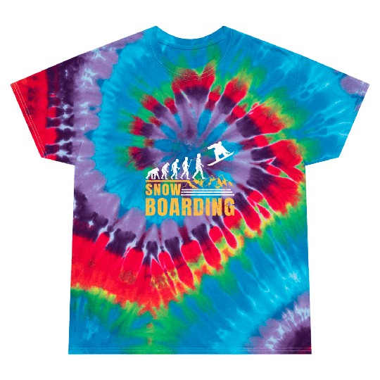 Snowboarding EVOLUTION Snowboard Winter Park Tie Dye T Shirts