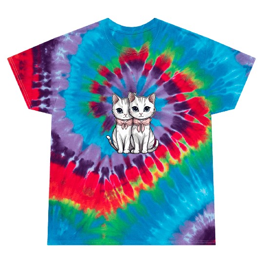 there are two kittens Tie Dye T Shirts