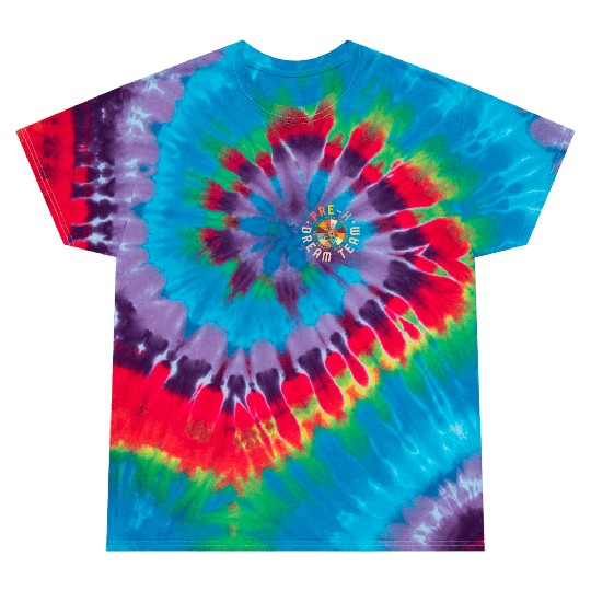 Teacher Tie Dye T Shirts, Pre-K Dream Team Floral Pocket Tie Dye T Shirts