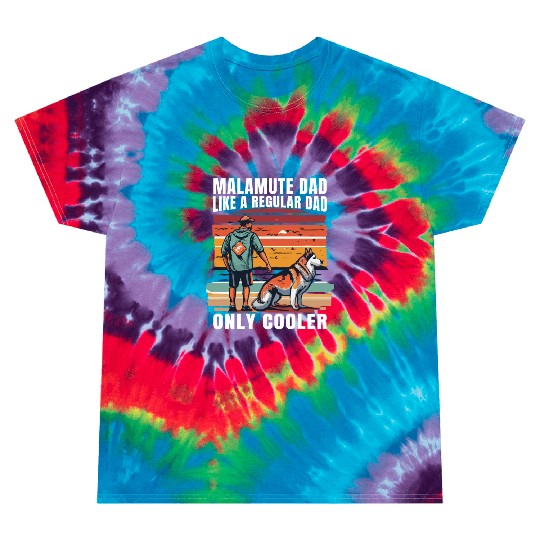 Hound Dog Lover Alaskan Malamute Dad Tie Dye T Shirts