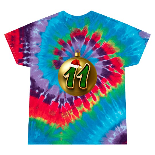 Age 11 Years Today - Merry Christmas Number Eleven Tie Dye T Shirts
