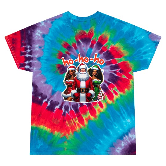 Ho-Ho-Ho Tie Dye T Shirts