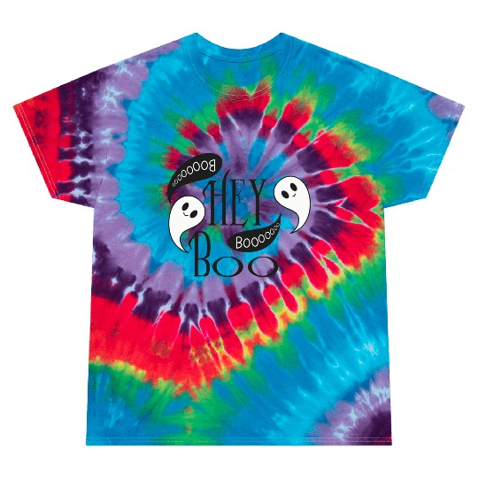 Hey Boo Ghost Tie Dye T Shirts