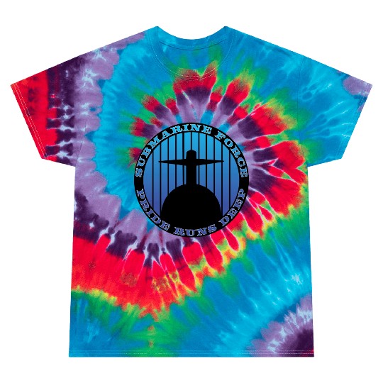 Submarine Force Pride Runs Deep Ocean Blue Tie Dye T Shirts