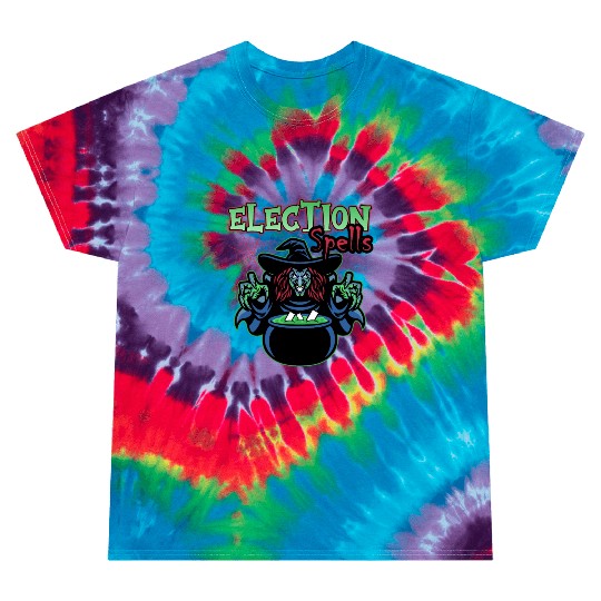Election Spells Witch Spooky Halloween Meme Voter Tie Dye T Shirts