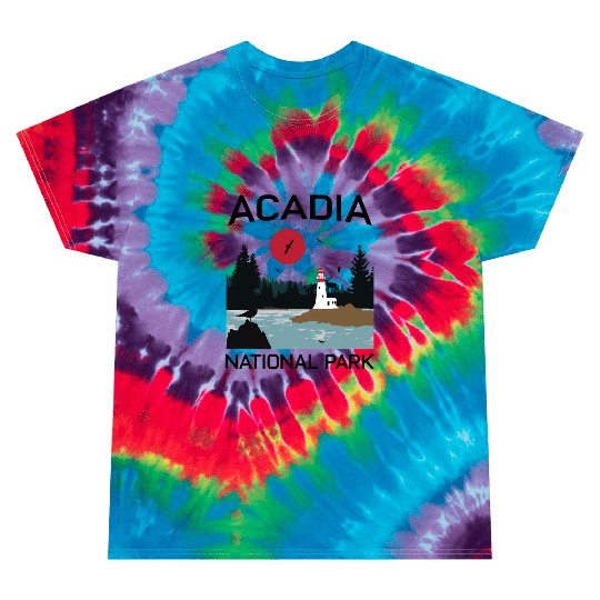 Acadia National Park 80s Maine Mount Island Tie Dye T Shirts