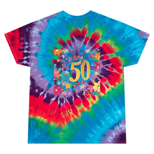 The Radiant Golden Anniversary Tie Dye T Shirts