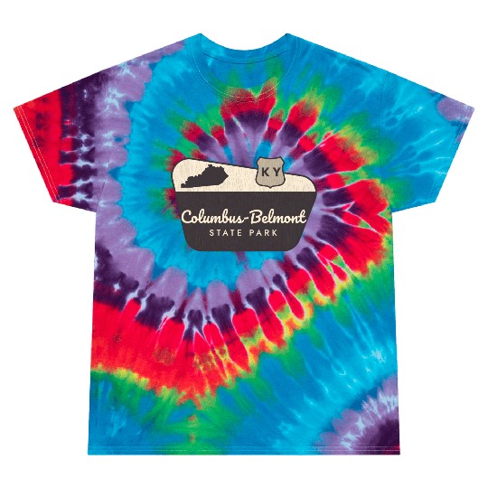 Columbus-Belmont State Park Kentucky Welcome Sign Tie Dye T Shirts