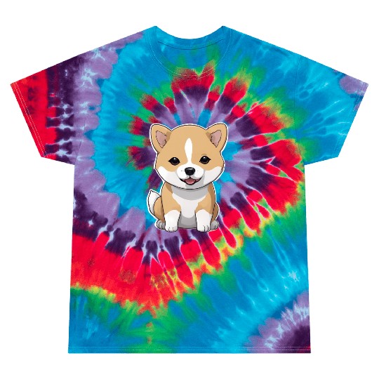 Shiba Inu Puppies Tie Dye T Shirts