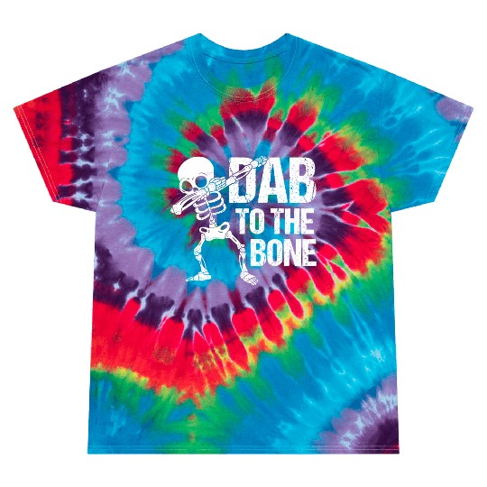 Dab To The Bone Dancing Skeleton Halloween Tie Dye T Shirts