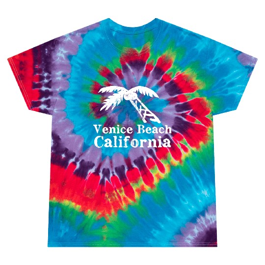 Venice Beach California Palm Tree Souvenirs Gifts Tie Dye T Shirts