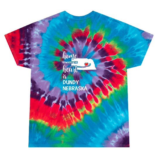 Dundy County Nebraska Is Where My Heart Is Gift Tie Dye T Shirts