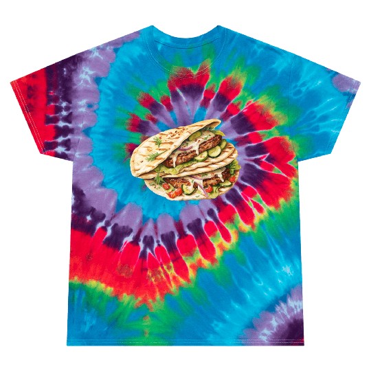 Greek Gyros With Tzatziki Sauce Tie Dye T Shirts