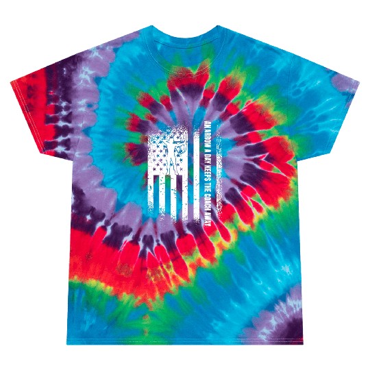 Archery Coach American Flag Tie Dye T Shirts