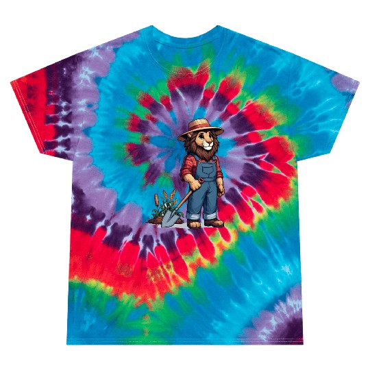 Cute Lion Farmer Tie Dye T Shirts