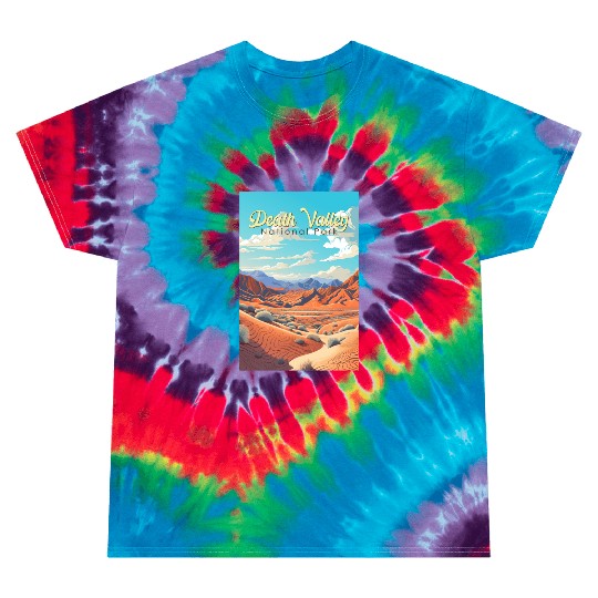 Death Valley National Park Illustration Retro Tie Dye T Shirts