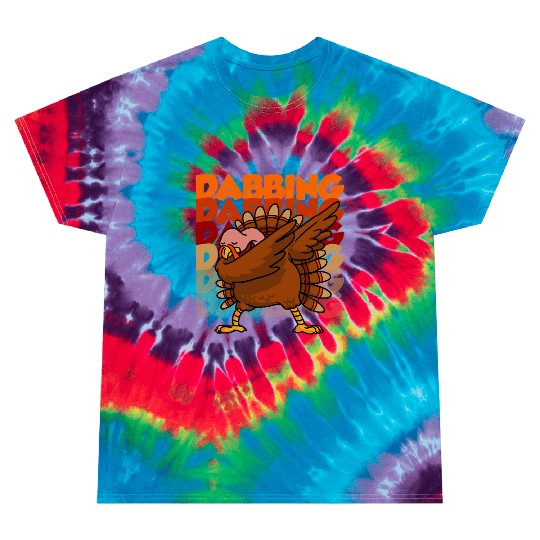 Dabbing Turkey Tie Dye T Shirts Thanksgiving