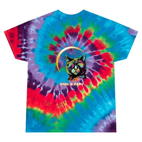 Total Solar Eclipse 4.8.24 Path Of Totality Kids Tie Dye T Shirts