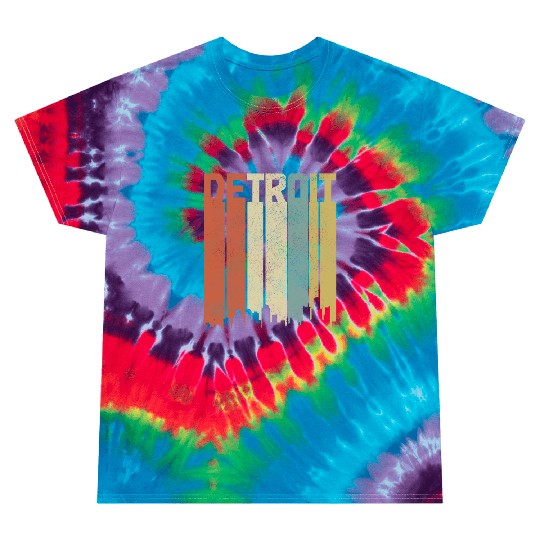 Detroit Michigan Motor City USA Tie Dye T Shirts