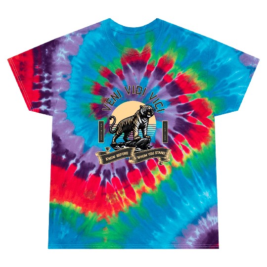Veni Vidi Vici Wild Tiger Tie Dye T Shirts