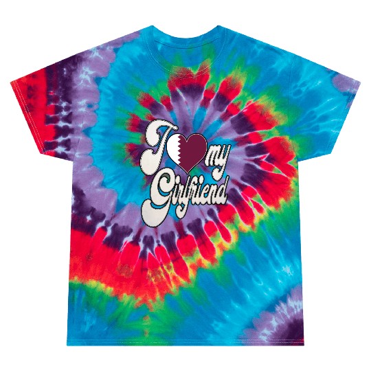 QatarI Love My Qatari Girlfriend Tie Dye T Shirts