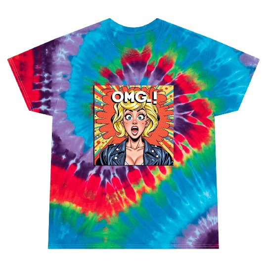 OMG Funny comics Tie Dye T Shirts