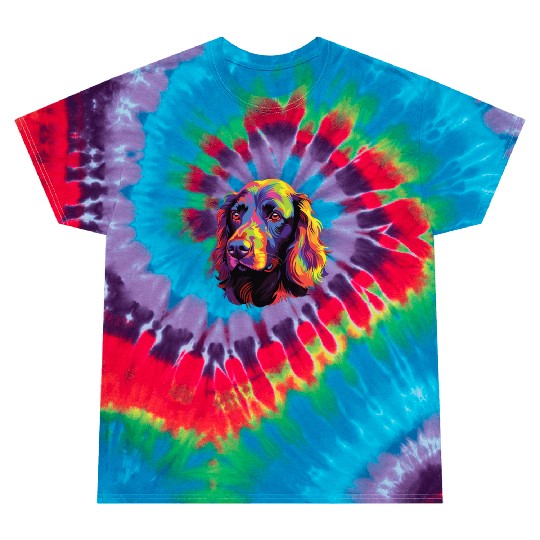 Watercolor Colorful Boykin Spaniel Tie Dye T Shirts