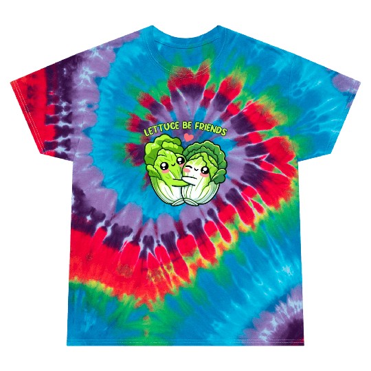 Lettuce Be Friends | Vegan Food Tie Dye T Shirts